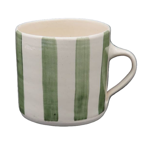 Large Straight Mug Thin Savannah Vertical Lines (Set of 4)