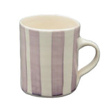 Large Straight Mug Thin Savannah Vertical Lines (Set of 4)