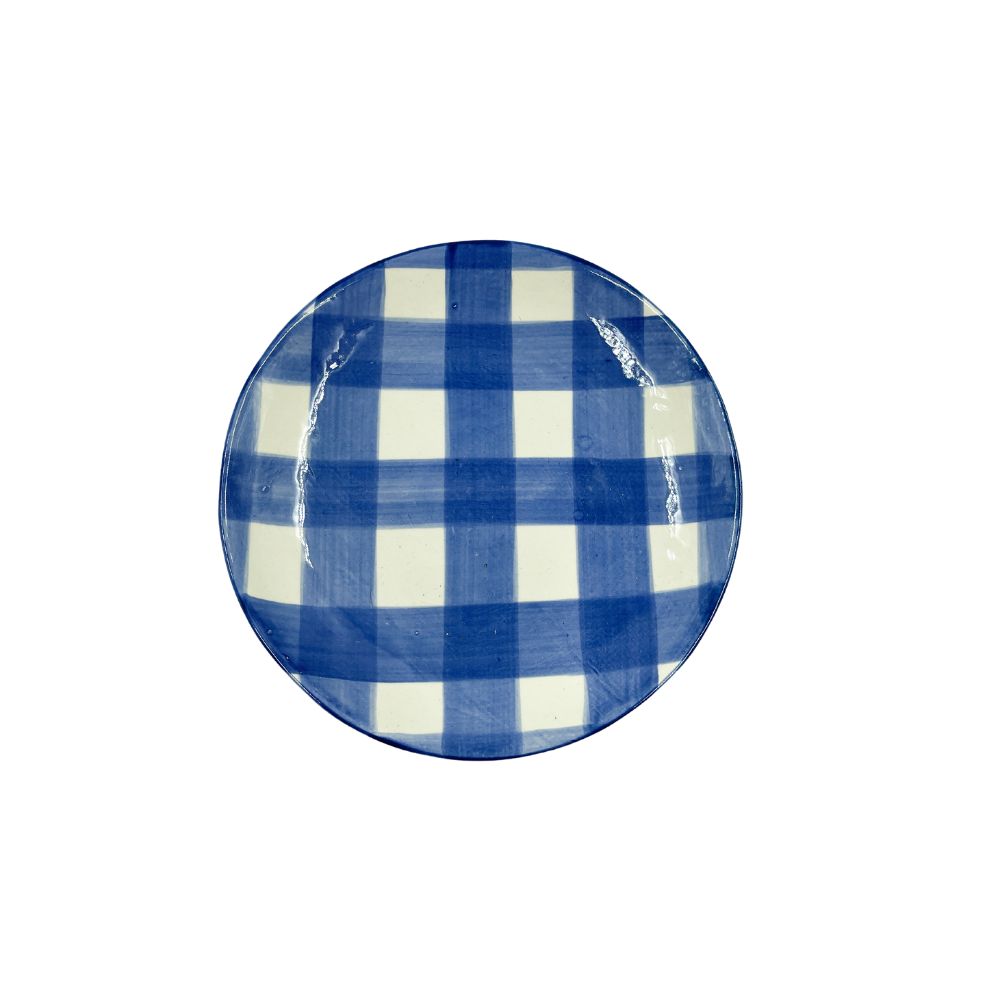 Side Plate Large Gingham